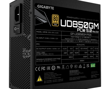 GIGABYTE MODULAR FUENTE ALIM. UD850GM PG5 80 PLUS GOLD