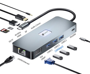 DOCKING STATION 11 PLUS PUERTOS USB-C LEOTEC