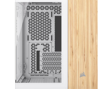 CAJA MICROATX 2500X TG WHITE/BAMBOO WOOD CORSAIR