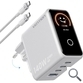 CARGADOR PARED 140W 3xUSB-C/USB-C + CABLE USB-C BLANCO VENTION